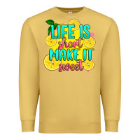 Antique Gold life is  make it sweet Premium Sweatshirt - RanaPortraitStore