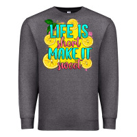 Charcoal Heather life is  make it sweet Premium Sweatshirt - RanaPortraitStore