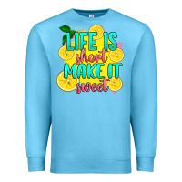 Ocean Blue life is  make it sweet Premium Sweatshirt - RanaPortraitStore
