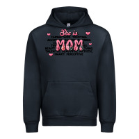 Navy she is mom compliment words Urban Hoodie - JahusDesignShop