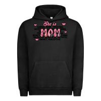 Pigment Black she is mom compliment words Urban Hoodie - JahusDesignShop