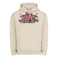 Pigment French Oak she is mom compliment words Urban Hoodie - JahusDesignShop