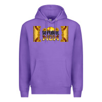 Purple leopard softball mom 16oz libbey glass Premium Hoodie - HRA Design Shop