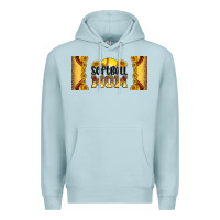 Blue Mist leopard softball mom 16oz libbey glass Premium Hoodie - HRA Design Shop