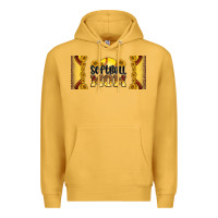 Mustard leopard softball mom 16oz libbey glass Premium Hoodie - HRA Design Shop