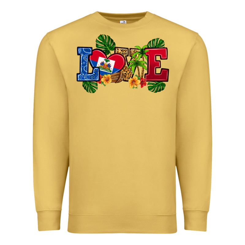 Love Haitian Republic Premium Sweatshirt by RanaPortraitStore | Teevron