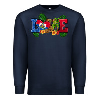 Navy love haitian republic Premium Sweatshirt - RanaPortraitStore