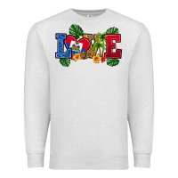 Oatmeal Heather love haitian republic Premium Sweatshirt - RanaPortraitStore