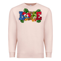 Pale Pink love haitian republic Premium Sweatshirt - RanaPortraitStore