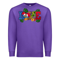 Purple love haitian republic Premium Sweatshirt - RanaPortraitStore