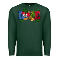 Sports Green love haitian republic Premium Sweatshirt - RanaPortraitStore