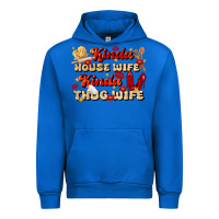 Cobalt kinda house wife kinda thug wife Urban Hoodie - JahusDesignShop