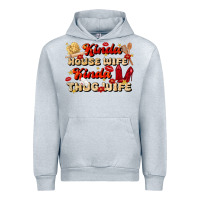 Heather Grey kinda house wife kinda thug wife Urban Hoodie - JahusDesignShop