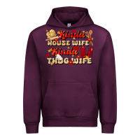 Mauve Wine kinda house wife kinda thug wife Urban Hoodie - JahusDesignShop