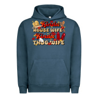 Pigment Midnight Navy kinda house wife kinda thug wife Urban Hoodie - JahusDesignShop