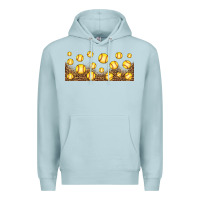 Blue Mist leopard softball 16oz libbey glass Premium Hoodie - HRA Design Shop