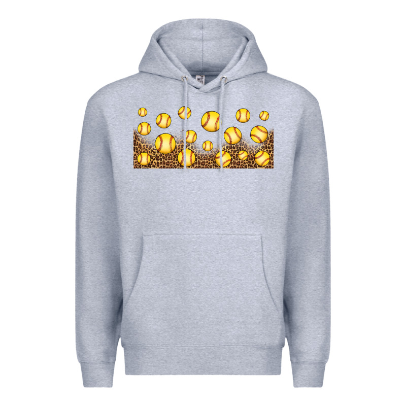 Leopard Softball 16oz Libbey Glass Premium Hoodie by HRA Design Shop | Teevron
