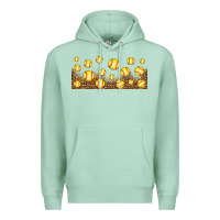 Seafoam leopard softball 16oz libbey glass Premium Hoodie - HRA Design Shop