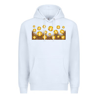 White leopard softball 16oz libbey glass Premium Hoodie - HRA Design Shop