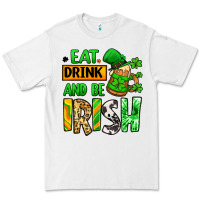 White Eat drink and be Irish St. Patrick's Premium Tee - LillyAllenDesigns