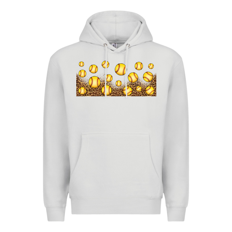 Leopard Softball 16oz Libbey Glass Premium Hoodie by HRA Design Shop | Teevron
