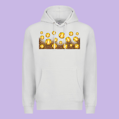 Leopard Softball 16oz Libbey Glass Premium Hoodie Designed By Hra Design Shop