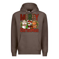 Coffee Merry Christmas Coffee Cups Premium Hoodie - FaDigitalArtStudio