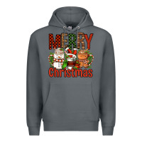 Rock Merry Christmas Coffee Cups Premium Hoodie - FaDigitalArtStudio