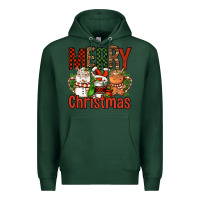 Sports Green Merry Christmas Coffee Cups Premium Hoodie - FaDigitalArtStudio
