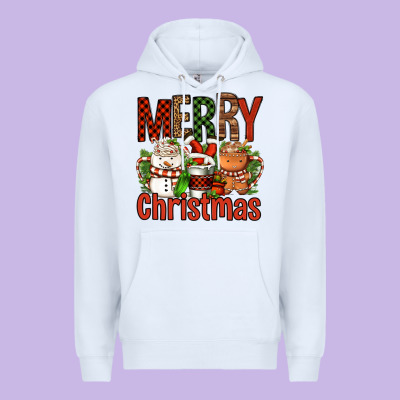 Merry Christmas Coffee Cups Premium Hoodie Designed By Fadigitalartstudio
