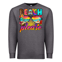 Charcoal Heather beach please Premium Sweatshirt - RanaPortraitStore