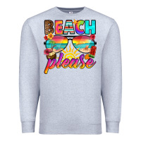Heather Grey beach please Premium Sweatshirt - RanaPortraitStore