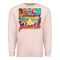 Pale Pink beach please Premium Sweatshirt - RanaPortraitStore