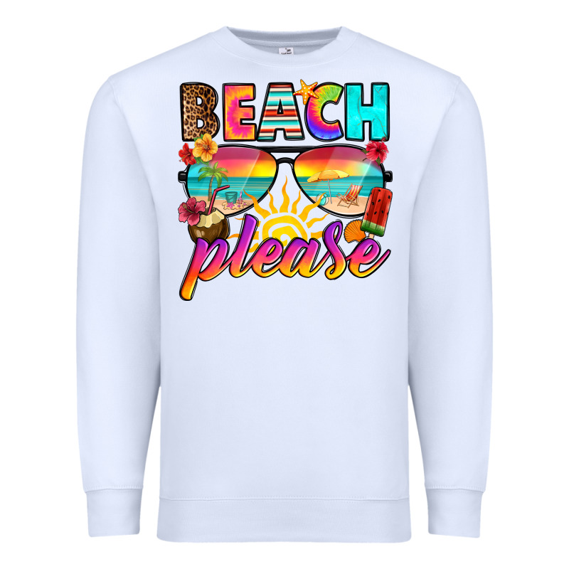 Beach Please Premium Sweatshirt by RanaPortraitStore | Teevron