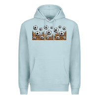 Blue Mist leopard soccer 16oz libbey glass Premium Hoodie - HRA Design Shop