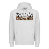 Dove Grey leopard soccer 16oz libbey glass Premium Hoodie - HRA Design Shop