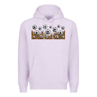Lilac leopard soccer 16oz libbey glass Premium Hoodie - HRA Design Shop
