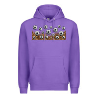 Purple leopard soccer 16oz libbey glass Premium Hoodie - HRA Design Shop