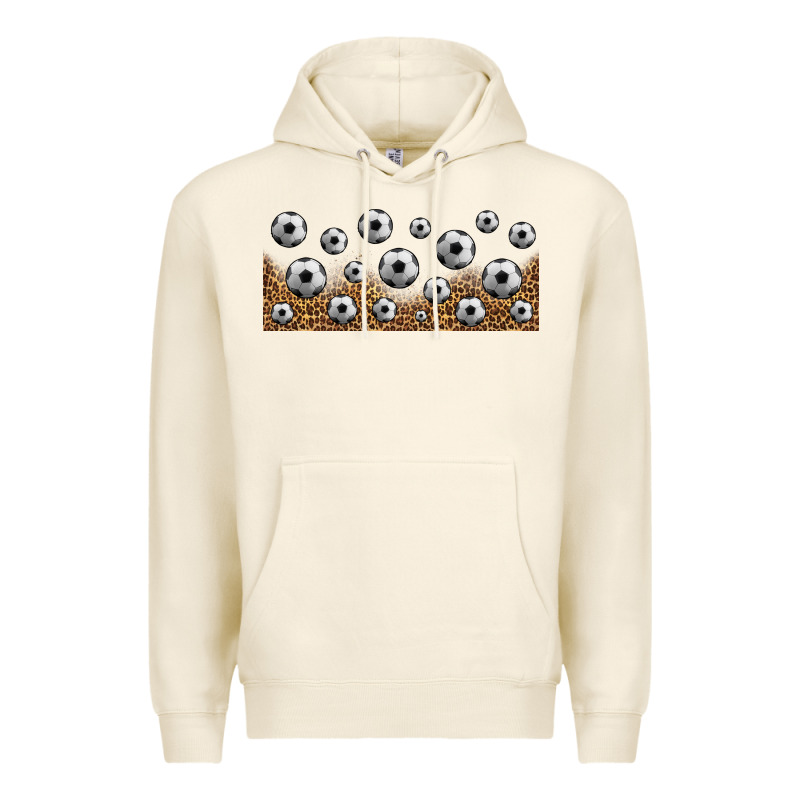 Leopard Soccer 16oz Libbey Glass Premium Hoodie by HRA Design Shop | Teevron