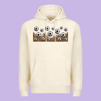 Leopard Soccer 16oz Libbey Glass Premium Hoodie Designed By Hra Design Shop