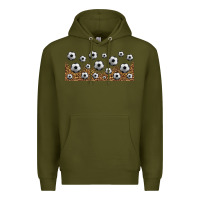 Army Green leopard soccer 16oz libbey glass Premium Hoodie - HRA Design Shop