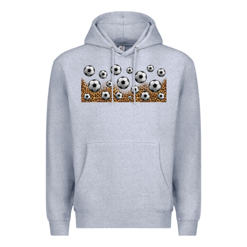 Leopard Soccer 16oz Libbey Glass Premium Hoodie by HRA Design Shop | Teevron
