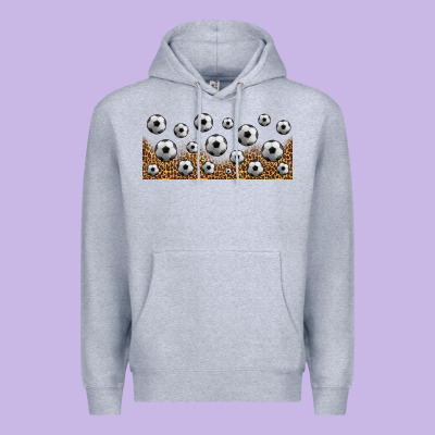 Leopard Soccer 16oz Libbey Glass Premium Hoodie Designed By Hra Design Shop