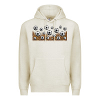 Oatmeal Heather leopard soccer 16oz libbey glass Premium Hoodie - HRA Design Shop