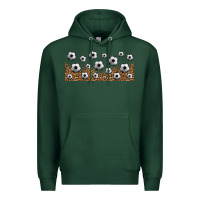 Sports Green leopard soccer 16oz libbey glass Premium Hoodie - HRA Design Shop