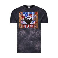 Best Dad Ever American Flag Vintage Tee | Teevron