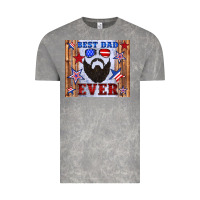 Cloud Rock best dad ever american flag Vintage Tee - Artiststas