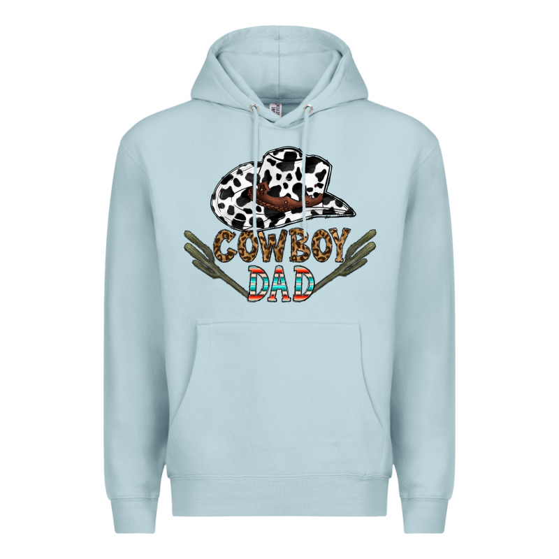 Cowboy Dad Premium Hoodie by CowhideDigitalArt | Teevron