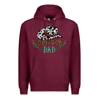 Burgundy cowboy dad Premium Hoodie - CowhideDigitalArt