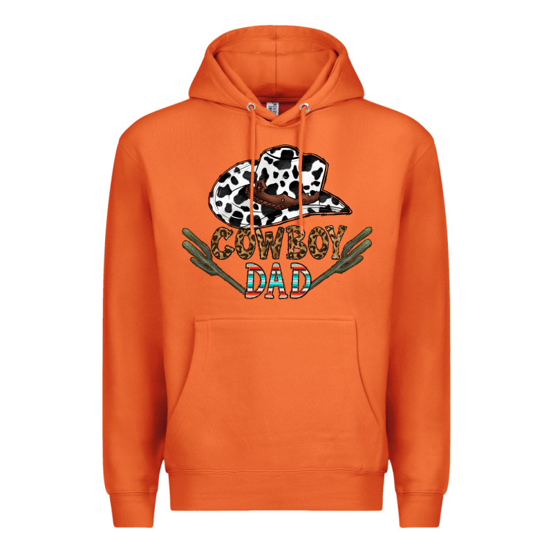 Cowboy Dad Premium Hoodie by CowhideDigitalArt | Teevron